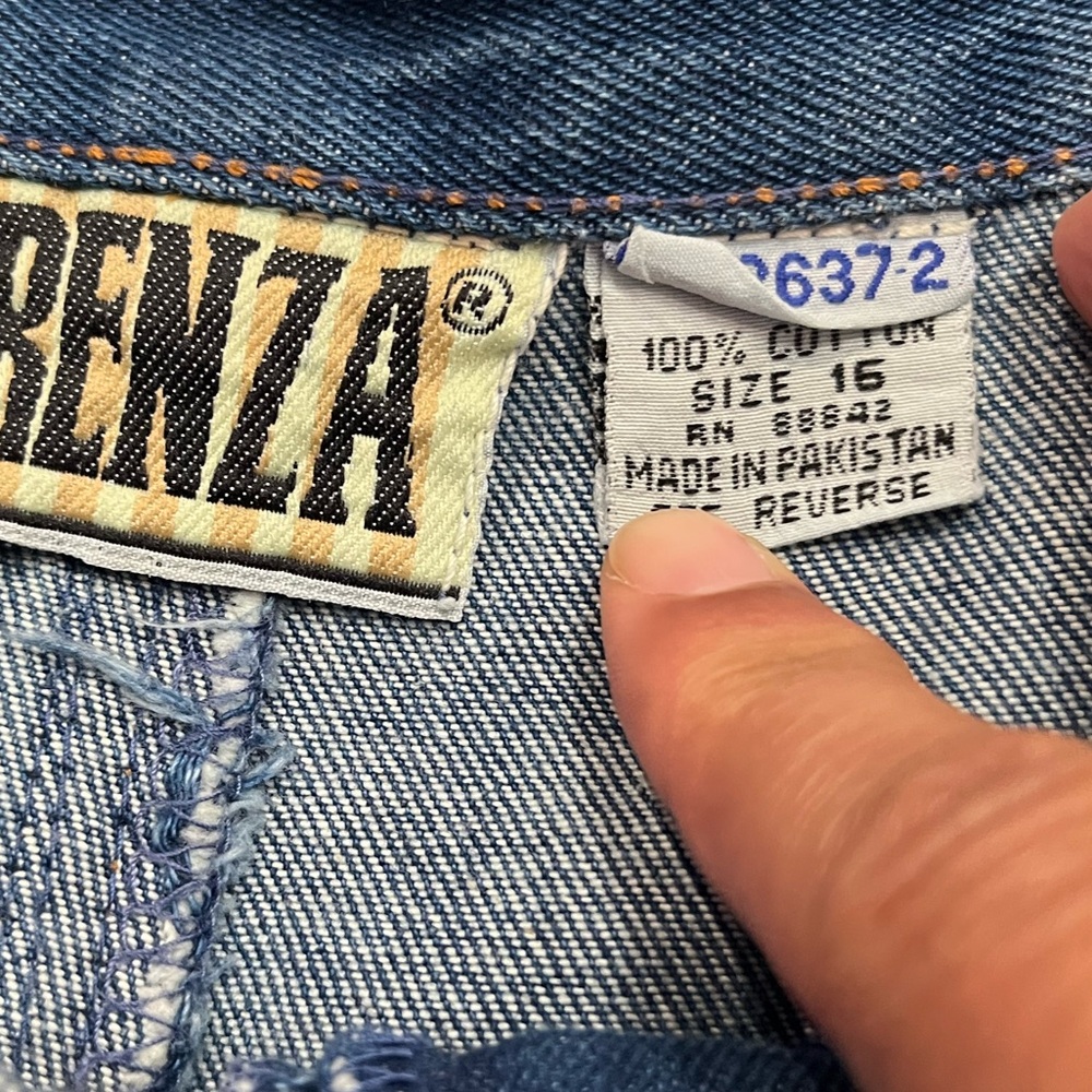 Forenza Vintage 90s Y2K Yoke‎ Front Blue Denim Skirt Sz. M - Picture 8 of 8